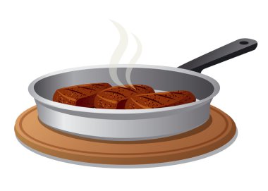 Pan sıcak Beşamel sos