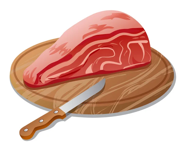 Raw meat — Stock Vector