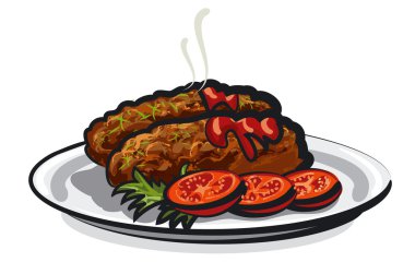 sıcak pirzola çizimi