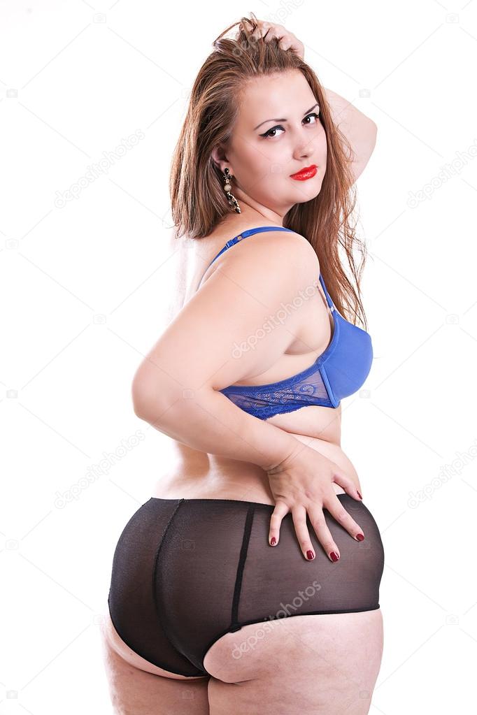 Chubby skinny curly lingerie