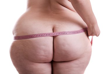 Çevresi kalça obez kadın ölçme