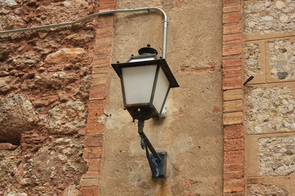 Street Night Light Street Lamp Leg Lantern Retro Style Black — Stock Photo, Image