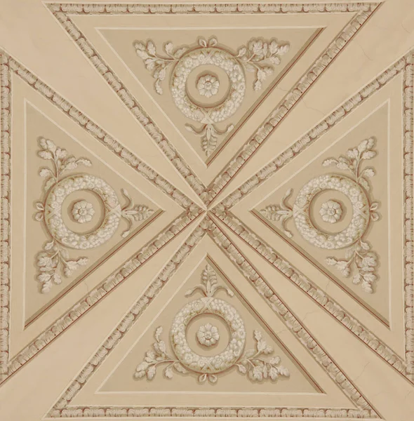 Affresco Digitale Soffitto Con Bellissimi Ornamenti — Foto Stock