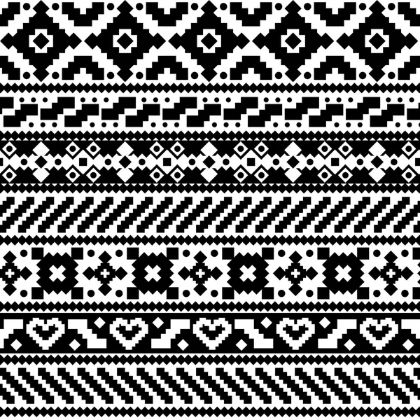 Aztec style seamless pattern — Stock Vector