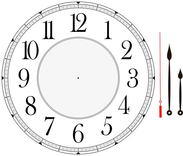 Klok gezicht — Stockvector