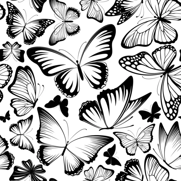 Vecteur de motif papillon — Image vectorielle