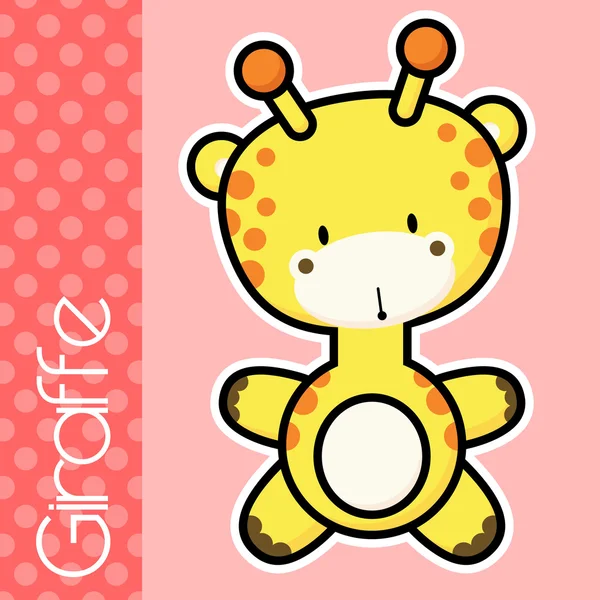 Giraffa bambino — Vettoriale Stock