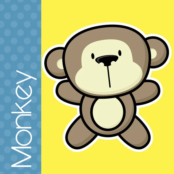 Bebek Maymun — Stok Vektör