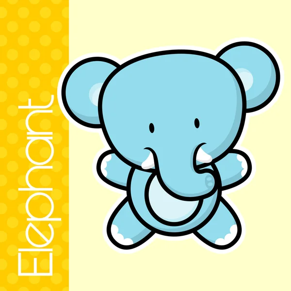 Elefantenbaby — Stockvektor