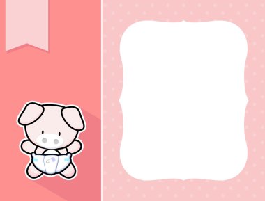 Çerçeve bebek domuz