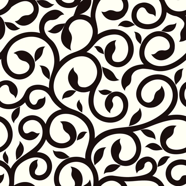 Swirl branch pattern background — Stock Vector