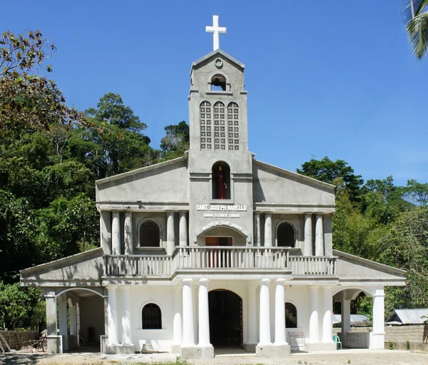 Palawan Adası köyünde Katolik Kilisesi , Filipinler . — Stok fotoğraf