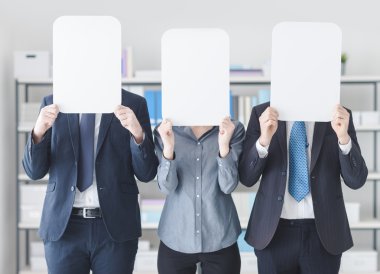 Bir beyaz elinde iş adamları 