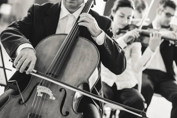 Orquestra sinfônica de música clássica — Fotografia de Stock