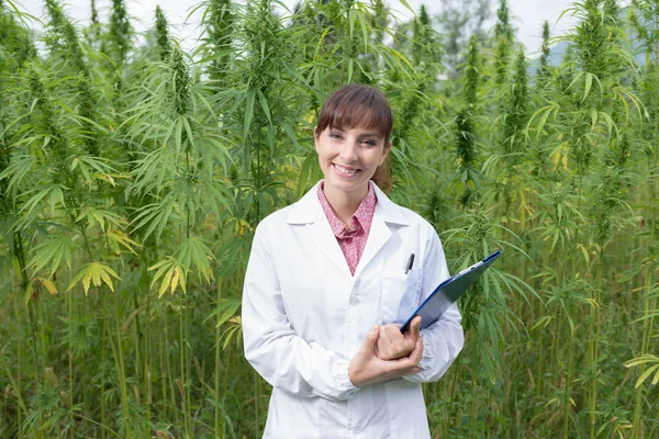 Doctor with clipboard posing — Stock Photo, Image