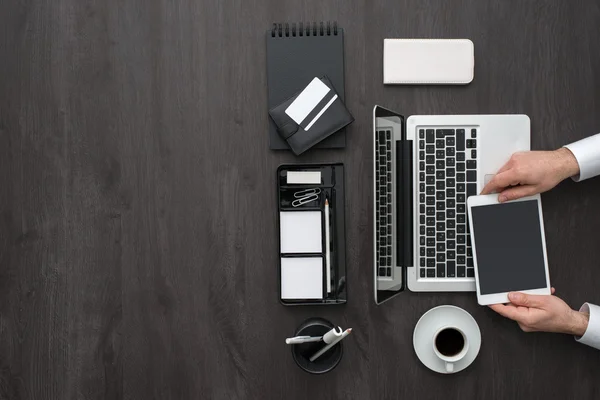 Corporate business manager working — Stock Photo, Image