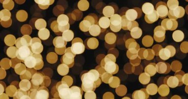 Altın yanıp sönen ışıklarla Noel arkaplanı