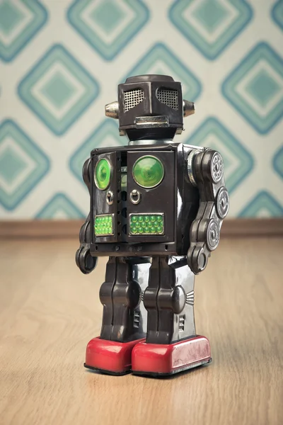 Vintage tin speelgoed robot — Stockfoto