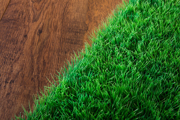 Artificial turf close-up