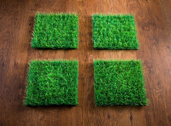 Artificial turf tiles