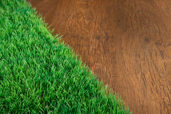 Artificial turf close-up