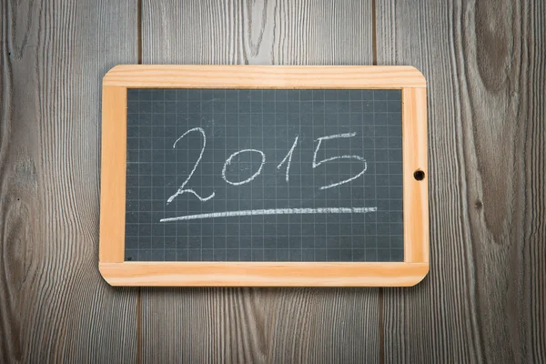 2015 on chalkboard — Stock Photo, Image