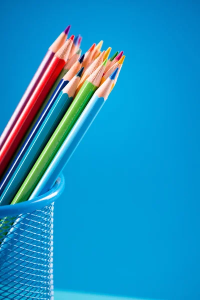 Creioane colorate din lemn — Fotografie, imagine de stoc