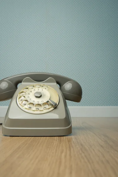 Teléfono gris vintage — Foto de Stock
