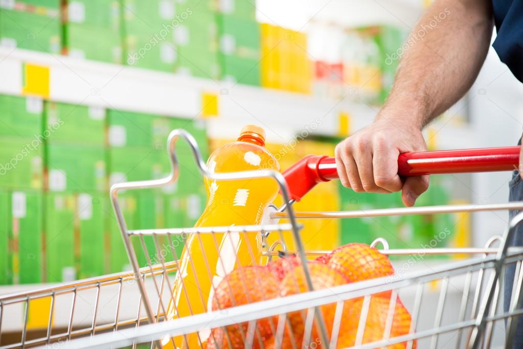 Man at supermarket