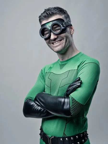 Cheerful superhero — Stock Photo, Image