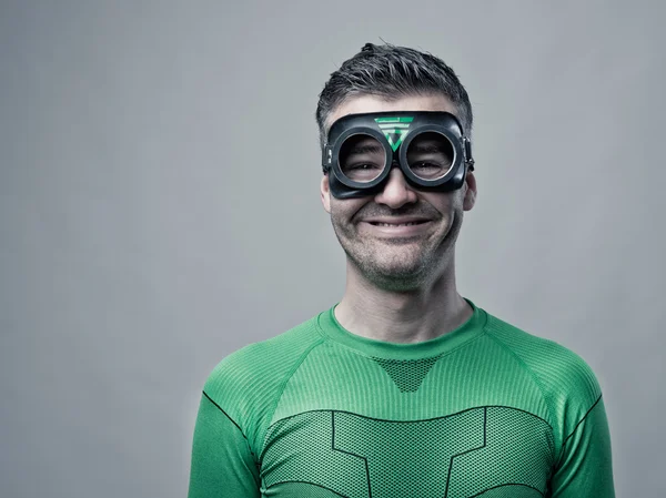 Cheerful superhero — Stock Photo, Image