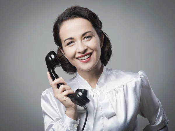 Atractiva secretaria vintage — Foto de Stock