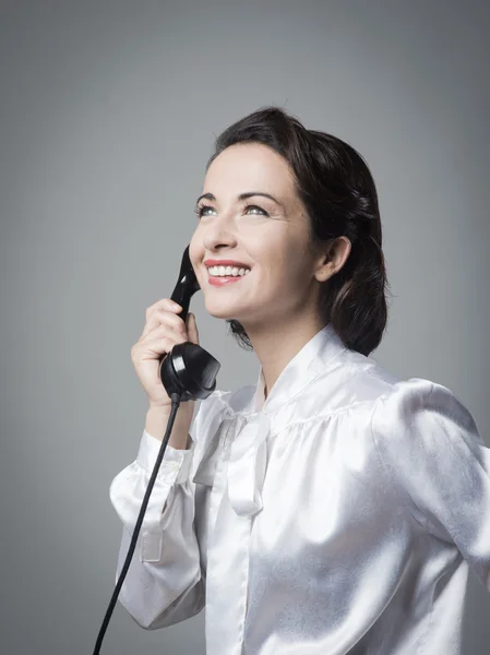 Attractive vintage secretary — Stock Photo, Image