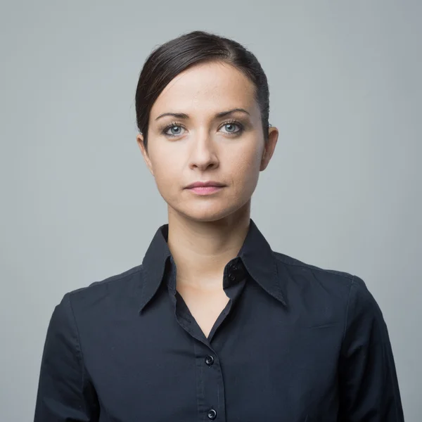 Serious confident business woman — Stock Photo, Image