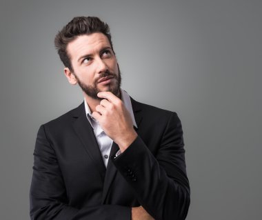 dalgın genç işadamı