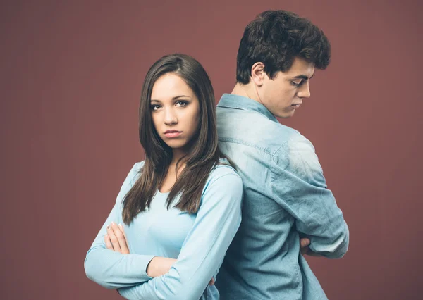 Sad couple arguing — Stock Photo, Image