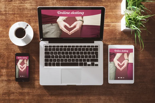 Online dating website — Stock Photo, Image