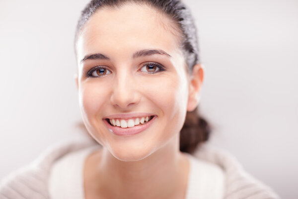 Smiling woman smiling