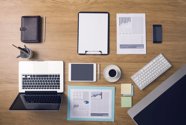 Businessman's tidy desktop — Stock Photo, Image