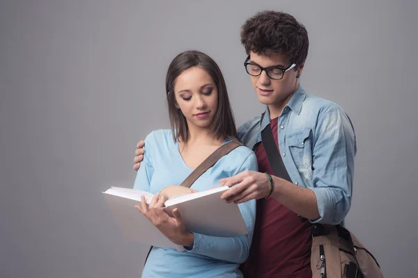 Étudiants étudiant ensemble — Photo