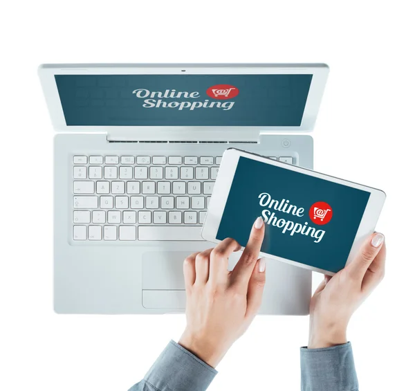 Interfaccia utente shopping online — Foto Stock