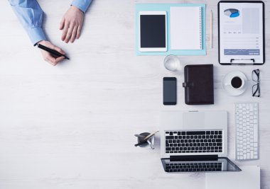 Ofis Masası çalışma yaratıcı iş adamı 