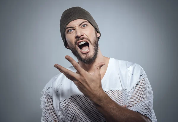 Bad boy gesturing — Stock Photo, Image