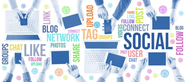 Sociale netwerk gemeenschap — Stockfoto