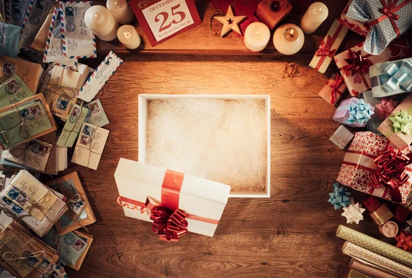 Bonito presente de Natal — Fotografia de Stock