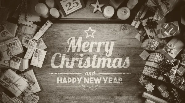 Feliz Navidad y Feliz Año Nuevo —  Fotos de Stock