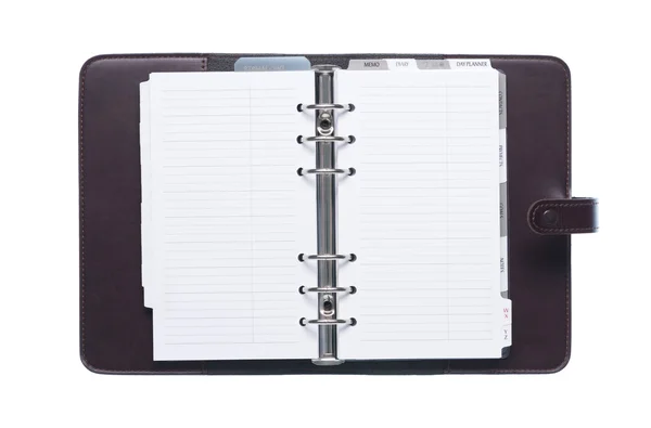 Open elegante lederen organisator — Stockfoto