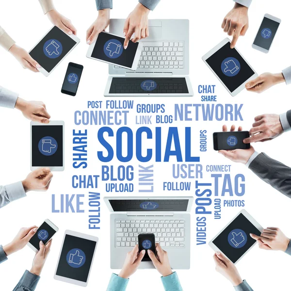Community in sozialen Netzwerken — Stockfoto