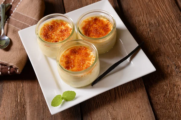 Dolci alla creme brulee — Foto Stock