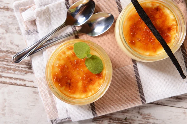 Dolci alla creme brulee — Foto Stock